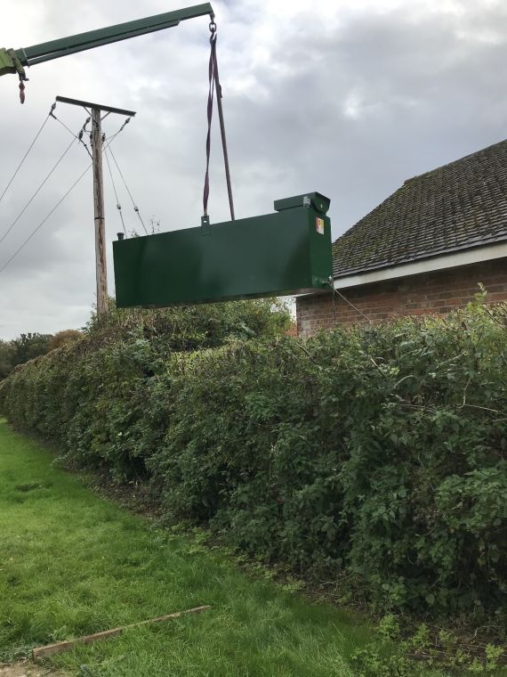 Installing a steel bunded domestic oil tank